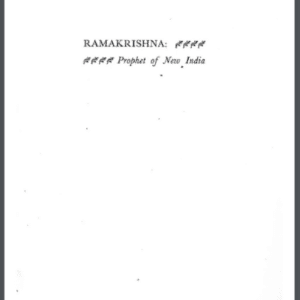 Ramakrishna Prophet of New India